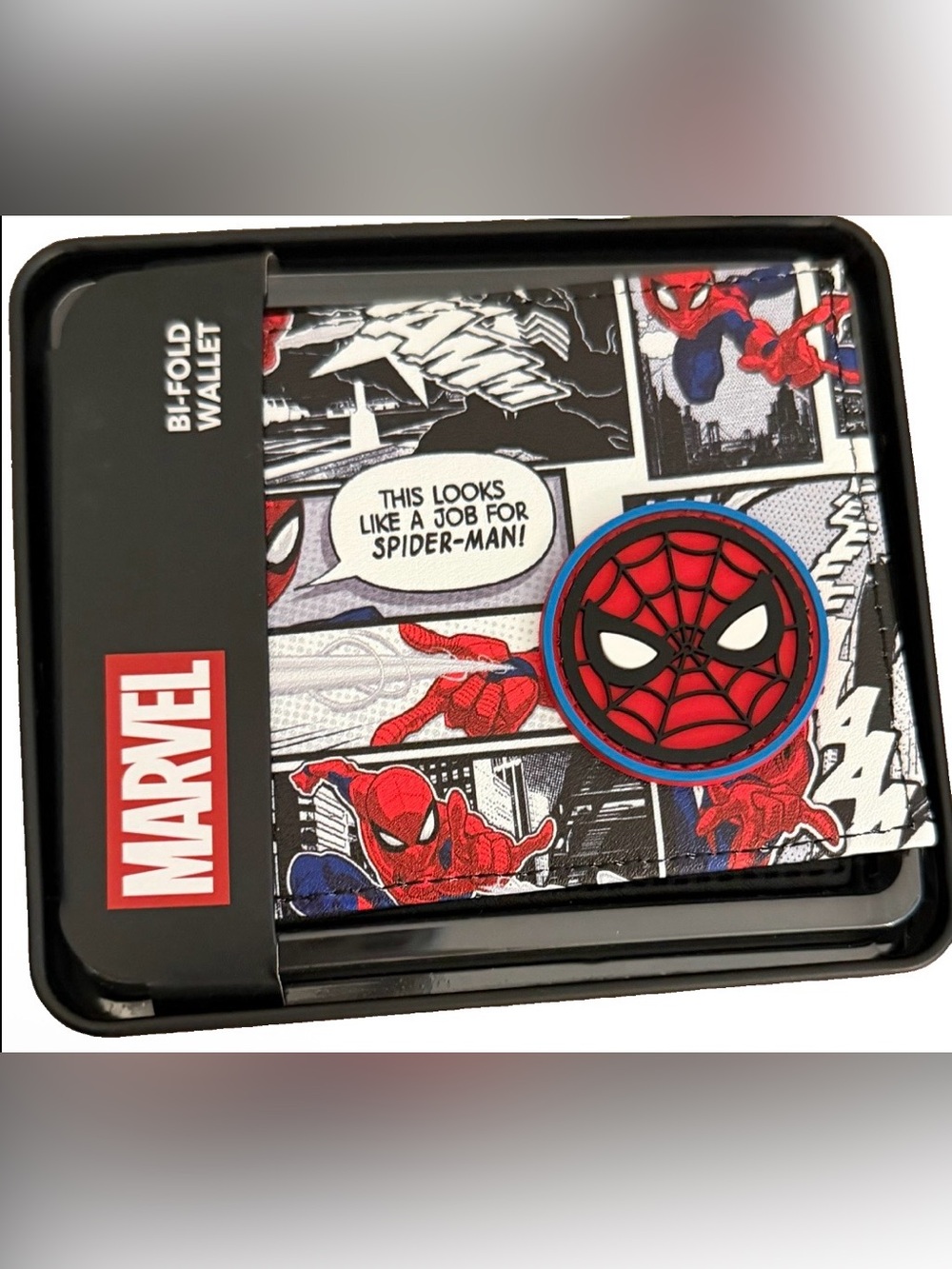 Marvel Spider-Man Comic Emblem Bifold Wallet - NWT